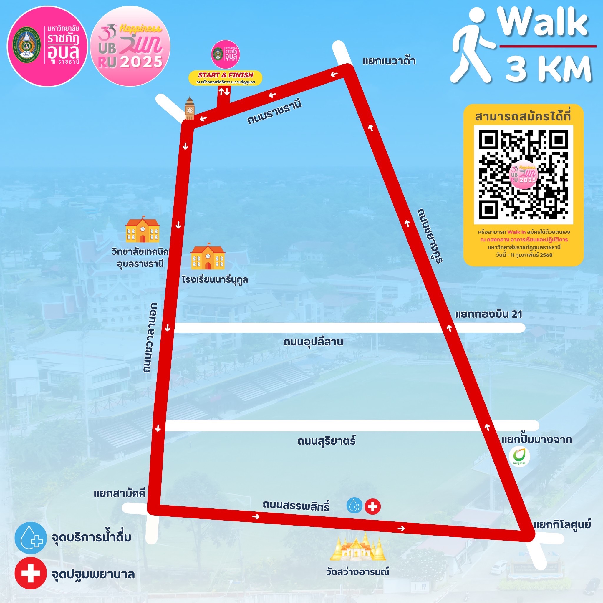 UBRU Happiness Run 2025